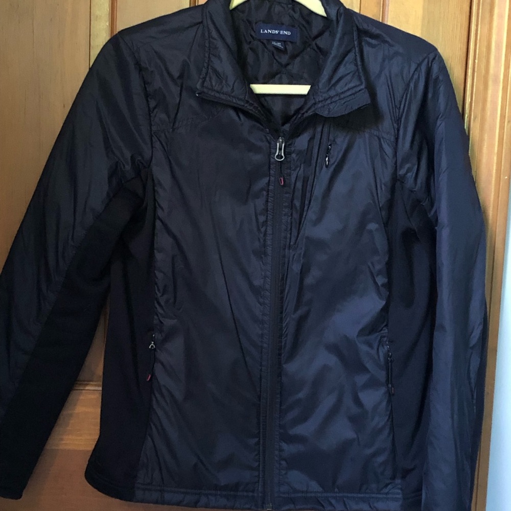 Lands End Primaloft light puffer stretch sides PM